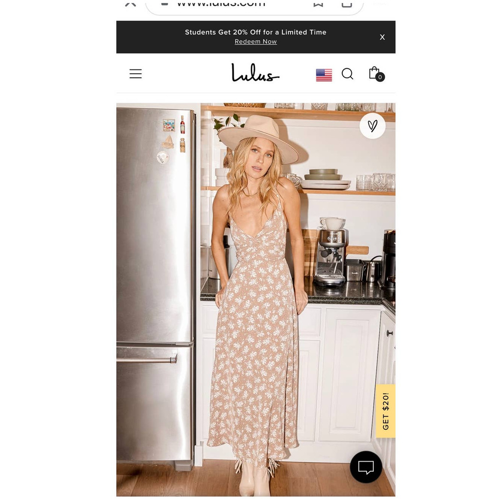 Picturesque Moments Brown Floral Print Strappy Maxi Dress